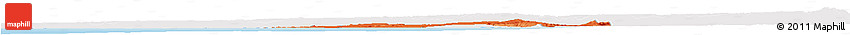 Political Horizon Map of Skhirate Temara, single color outside