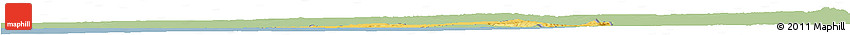Savanna Style Horizon Map of Skhirate Temara, single color outside