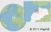 Savanna Style Location Map of Skhirate Temara, highlighted country