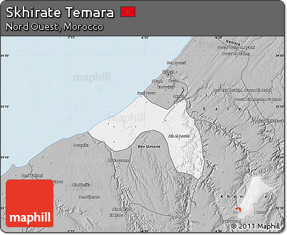 Gray Map of Skhirate Temara