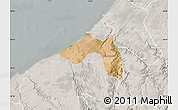 Satellite Map of Skhirate Temara, lighten, semi-desaturated