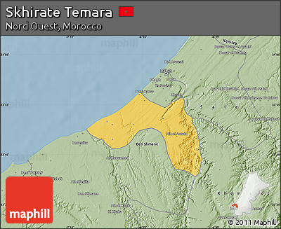 Savanna Style Map of Skhirate Temara