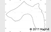 Blank Simple Map of Skhirate Temara, cropped outside, no labels