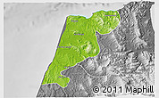 Physical 3D Map of Tanger, desaturated