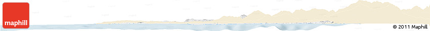 Classic Style Horizon Map of Tanger, single color outside