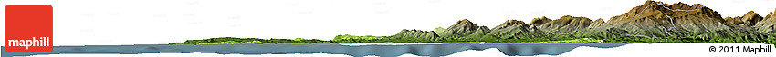 Physical Horizon Map of Tanger, darken