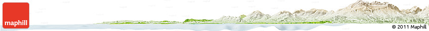 Physical Horizon Map of Tanger, lighten