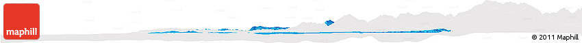 Political Horizon Map of Tanger, cropped outside