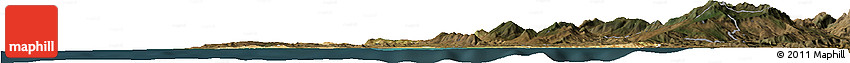 Satellite Horizon Map of Tanger, darken