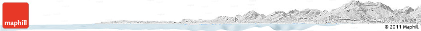 Silver Style Horizon Map of Tanger
