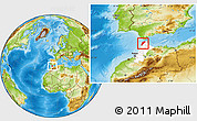 Physical Location Map of Tanger, highlighted parent region