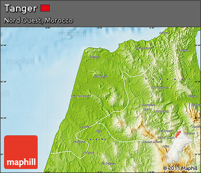 Physical Map of Tanger
