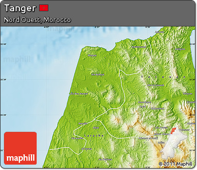 Physical Map of Tanger