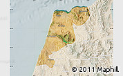 Satellite Map of Tanger, lighten