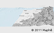 Gray Panoramic Map of Tanger