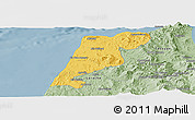 Savanna Style Panoramic Map of Tanger