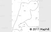 Blank Simple Map of Tanger