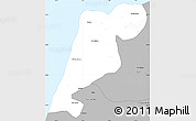 Gray Simple Map of Tanger