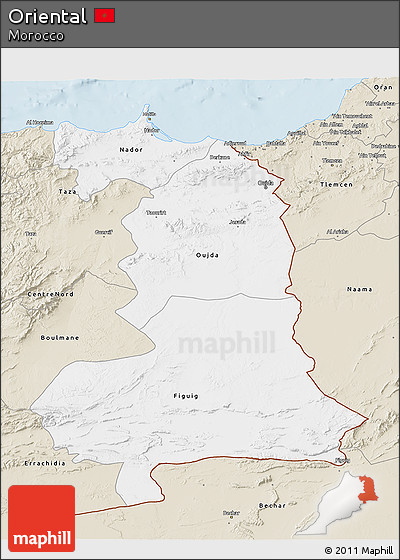 Classic Style 3D Map of Oriental
