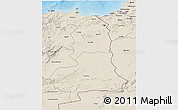 Shaded Relief 3D Map of Oriental