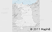 Silver Style 3D Map of Oriental