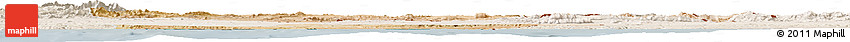 Satellite Horizon Map of Oriental, lighten