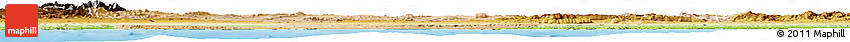 Satellite Horizon Map of Oriental, physical outside