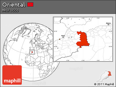 Blank Location Map of Oriental