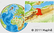 Physical Location Map of Oriental
