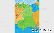 Political Shades Map of Oriental