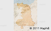 Satellite Map of Oriental, lighten