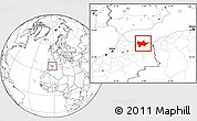 Blank Location Map of Nador