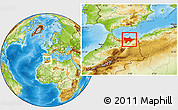 Physical Location Map of Nador