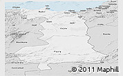 Silver Style Panoramic Map of Oriental