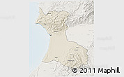 Shaded Relief 3D Map of Agadir, lighten