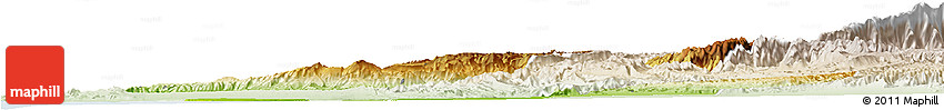 Physical Horizon Map of Agadir, lighten