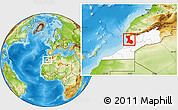 Physical Location Map of Agadir, highlighted parent region