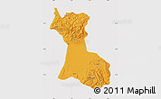 Political Map of Agadir, cropped outside