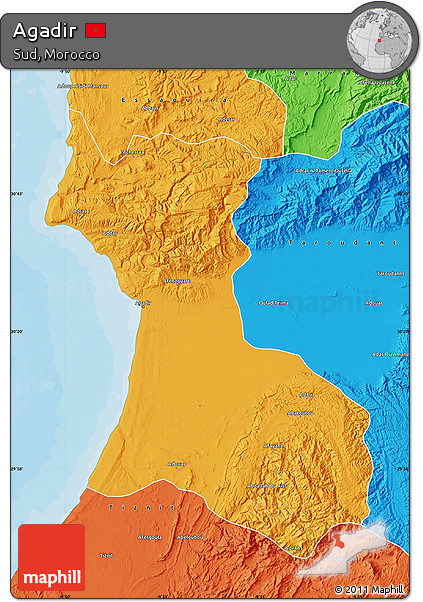 Political Map of Agadir