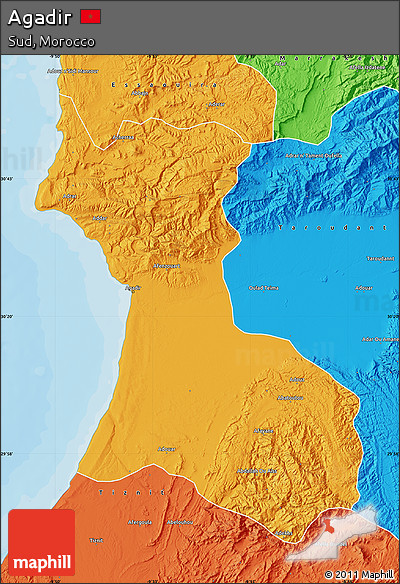 Political Map of Agadir