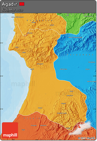 Political Map of Agadir