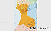 Political Map of Agadir, lighten