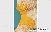 Political Map of Agadir, satellite outside