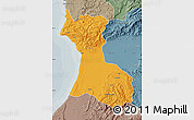 Political Map of Agadir, semi-desaturated