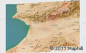 Satellite Panoramic Map of Agadir