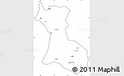 Blank Simple Map of Agadir, cropped outside