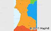 Political Simple Map of Agadir