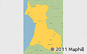 Savanna Style Simple Map of Agadir