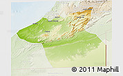 Physical 3D Map of Guelmin, lighten