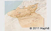 Satellite 3D Map of Guelmin, lighten
